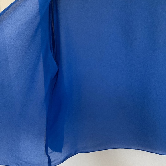 Soft Surroundings Womens Silk Undercover Topper Sz MD Kimono Sheer Open Front - Picture 4 of 10